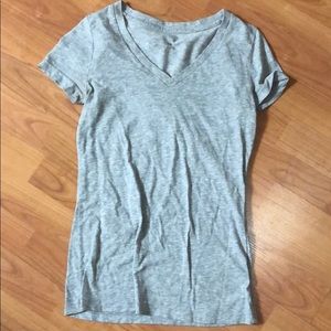 Grey V-neck Tee